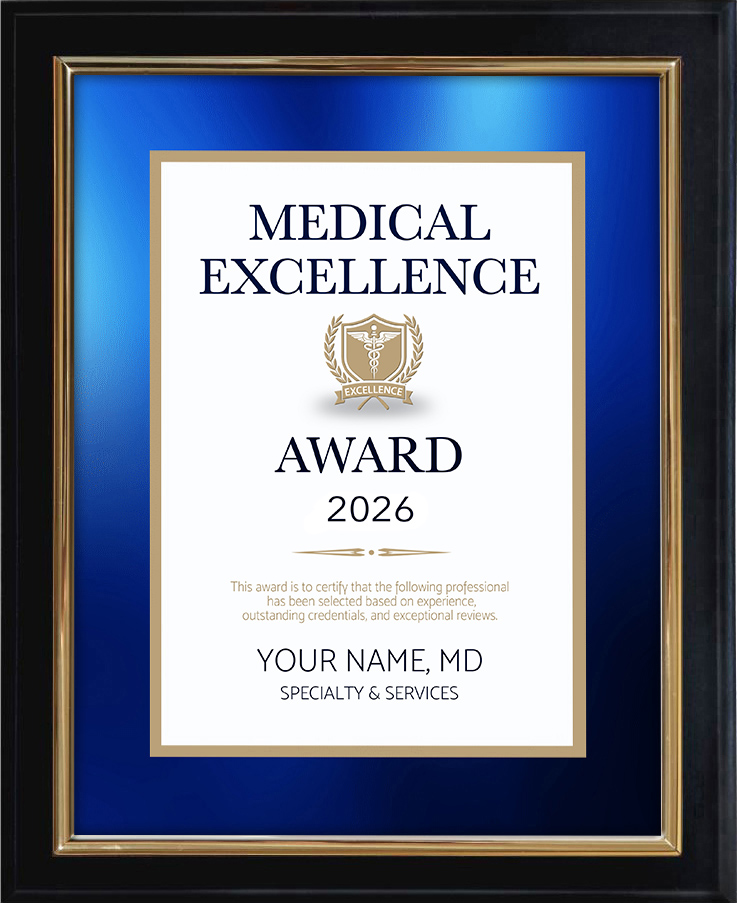 Medical Excellence Plaque